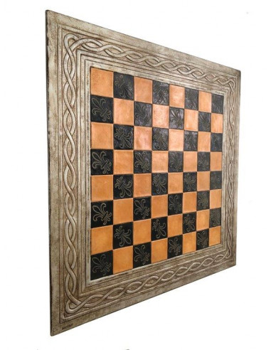 TABLERO FLOR DE LIS CUERO