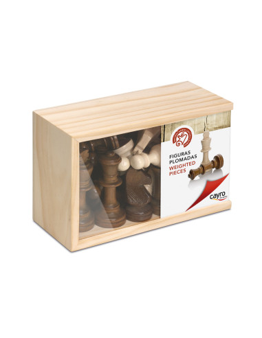 PACK TABLERO 40 x 40 +  PIEZAS STAUNTON GRANDES